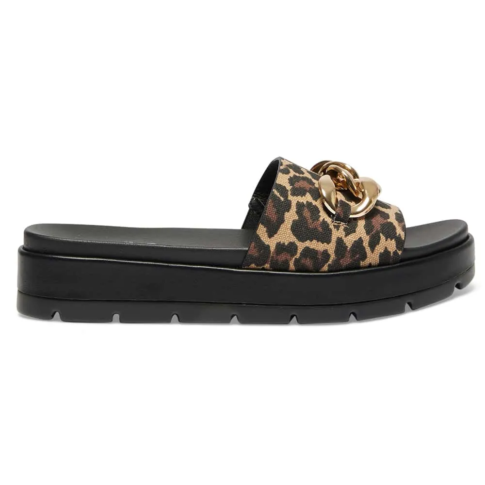 Fiona Slide in Animal Fabric