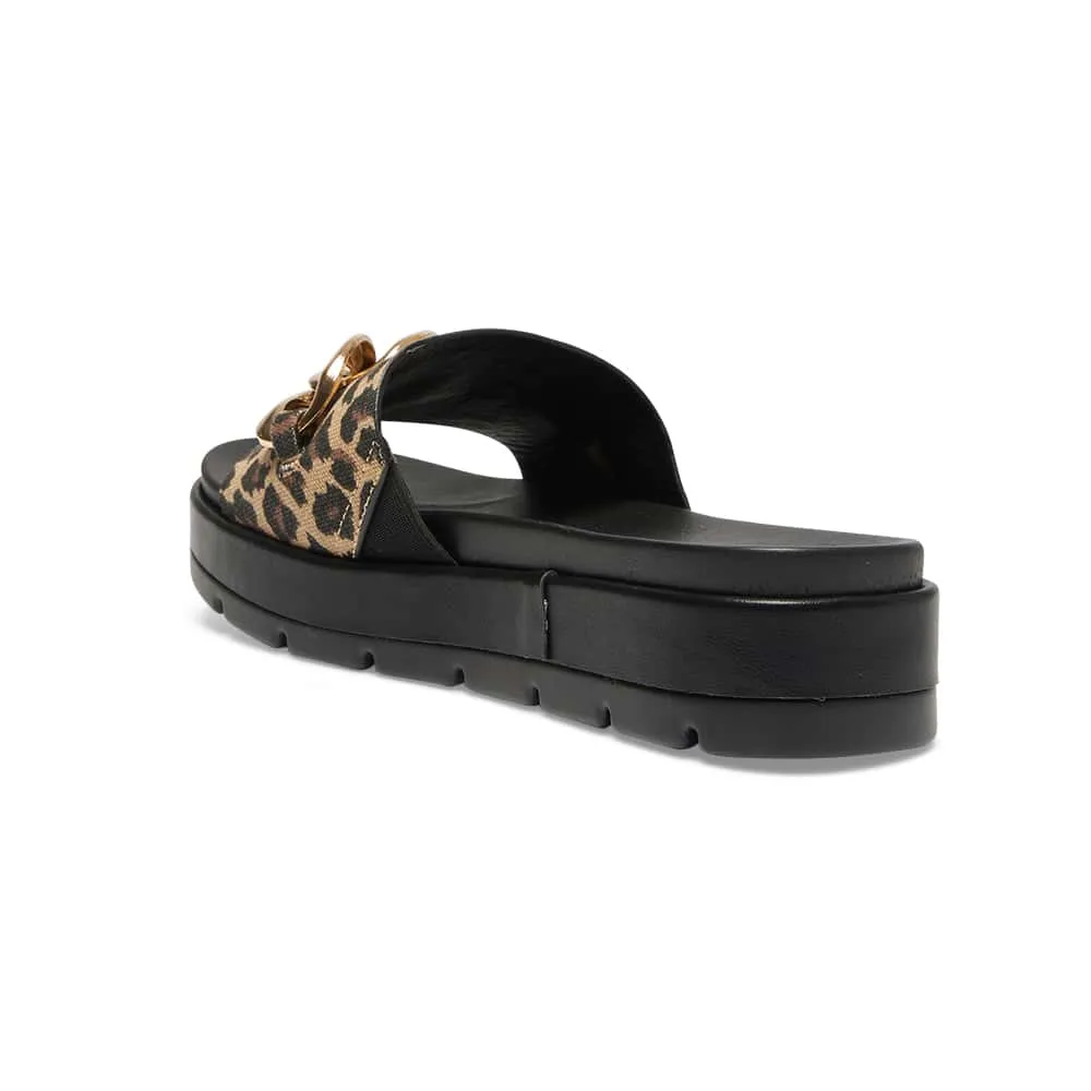 Fiona Slide in Animal Fabric