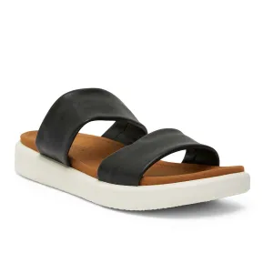 Fleet Slide in Black Leather