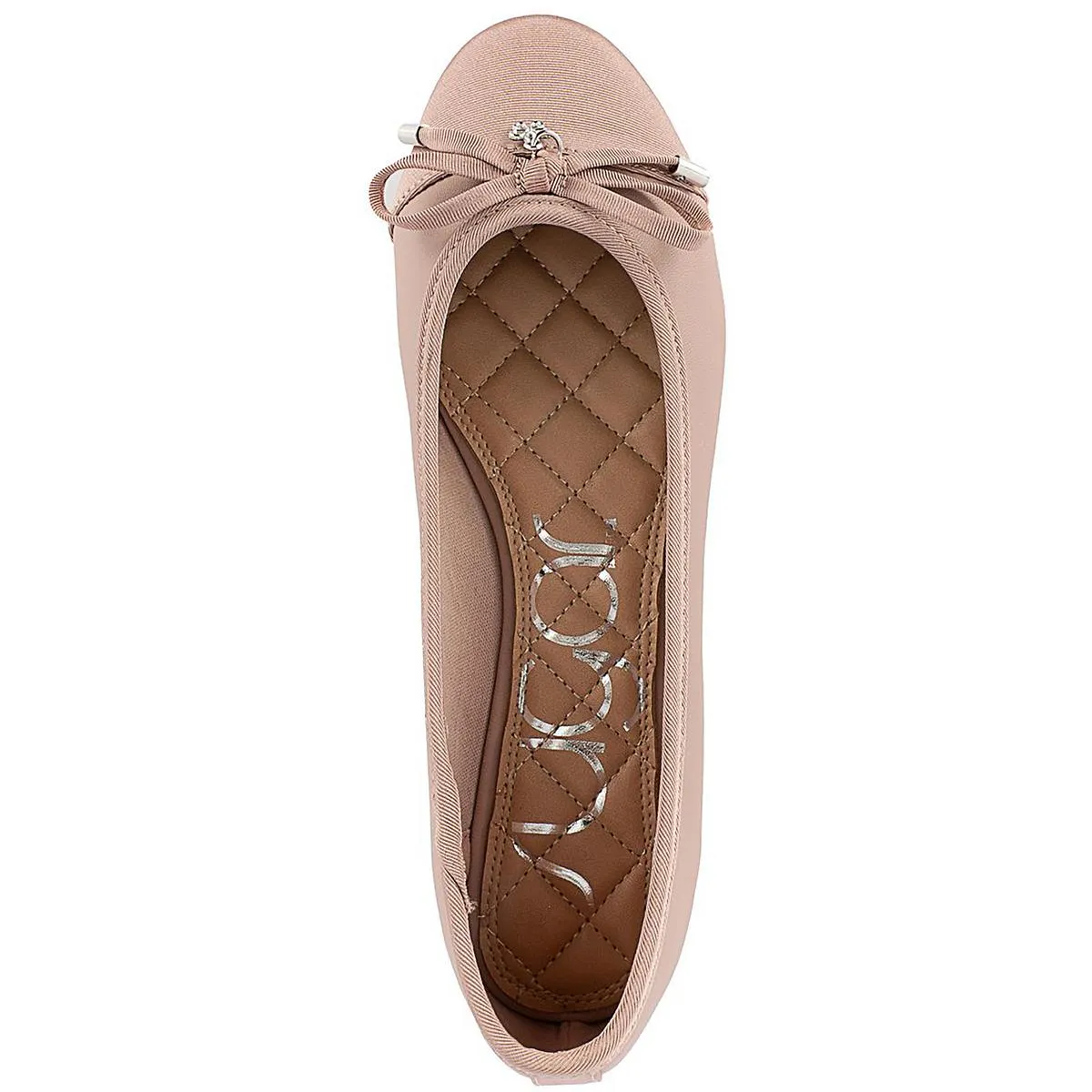 Florah Womens Faux Leather Padded Insole Ballet Flats