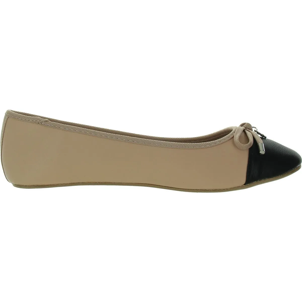 Florah Womens Faux Leather Padded Insole Ballet Flats