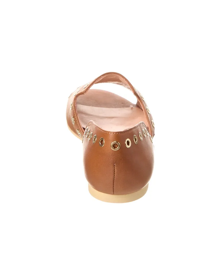 French Sole Whistle Leather Flat