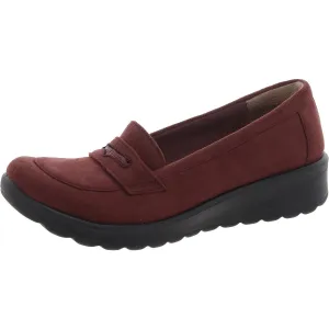 Gamma Womens Padded Insole Manmade Loafers