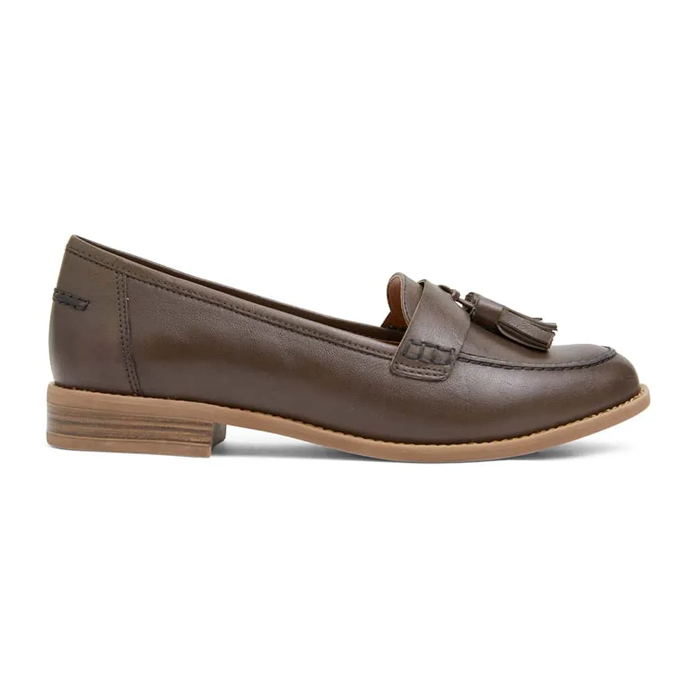 Gazebo Loafer in Khaki Leather