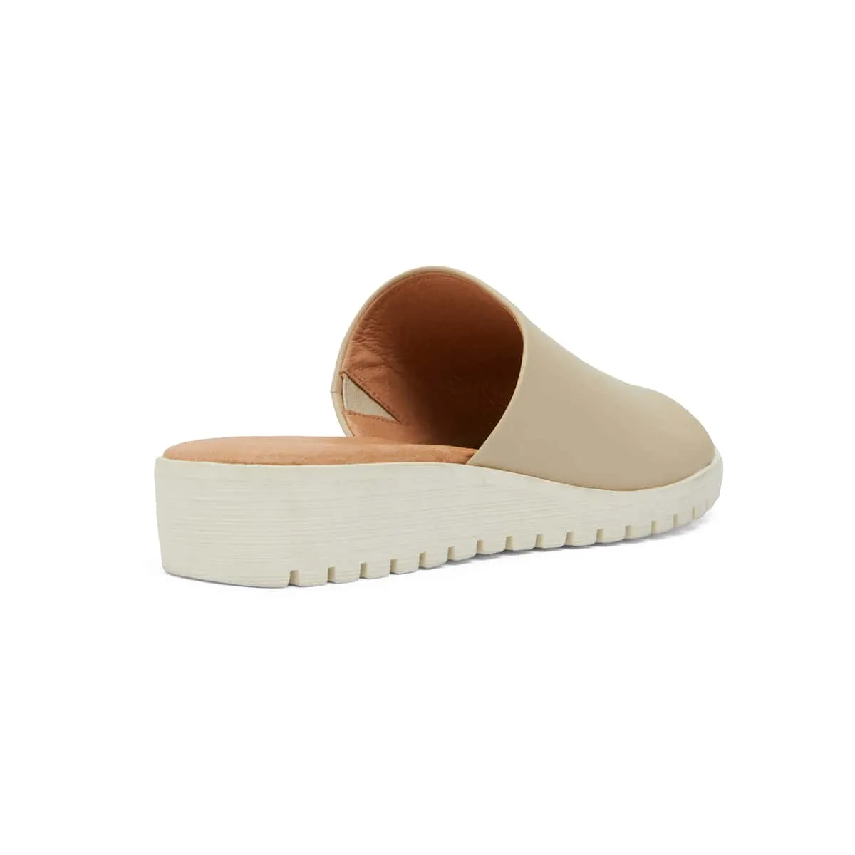 Genoa Slide in Nude Leather