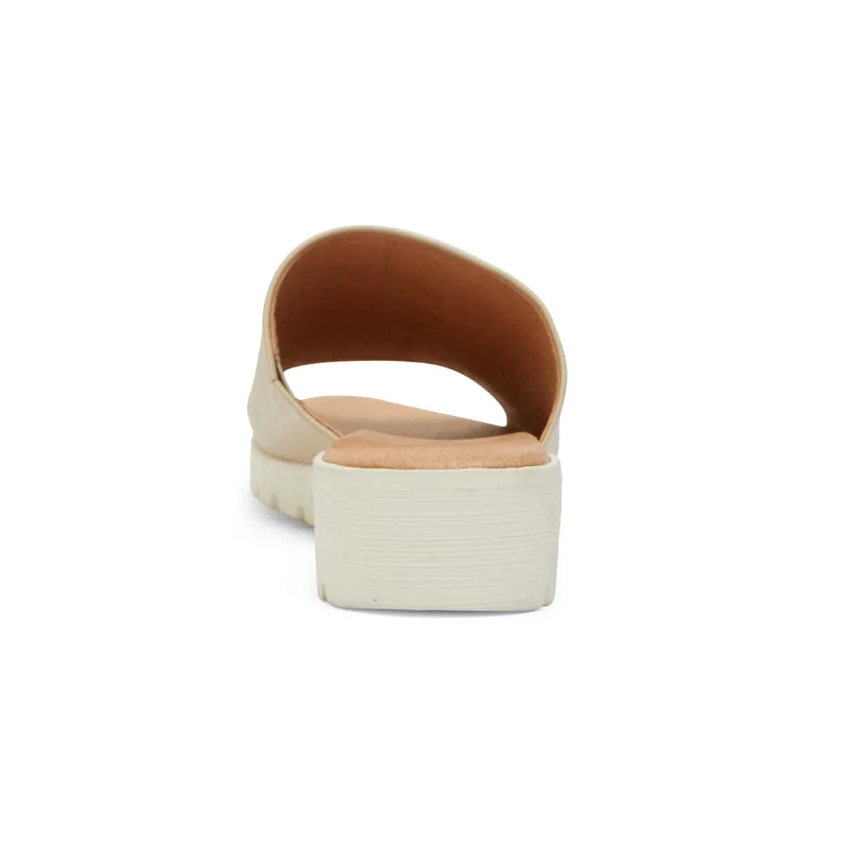Genoa Slide in Nude Leather
