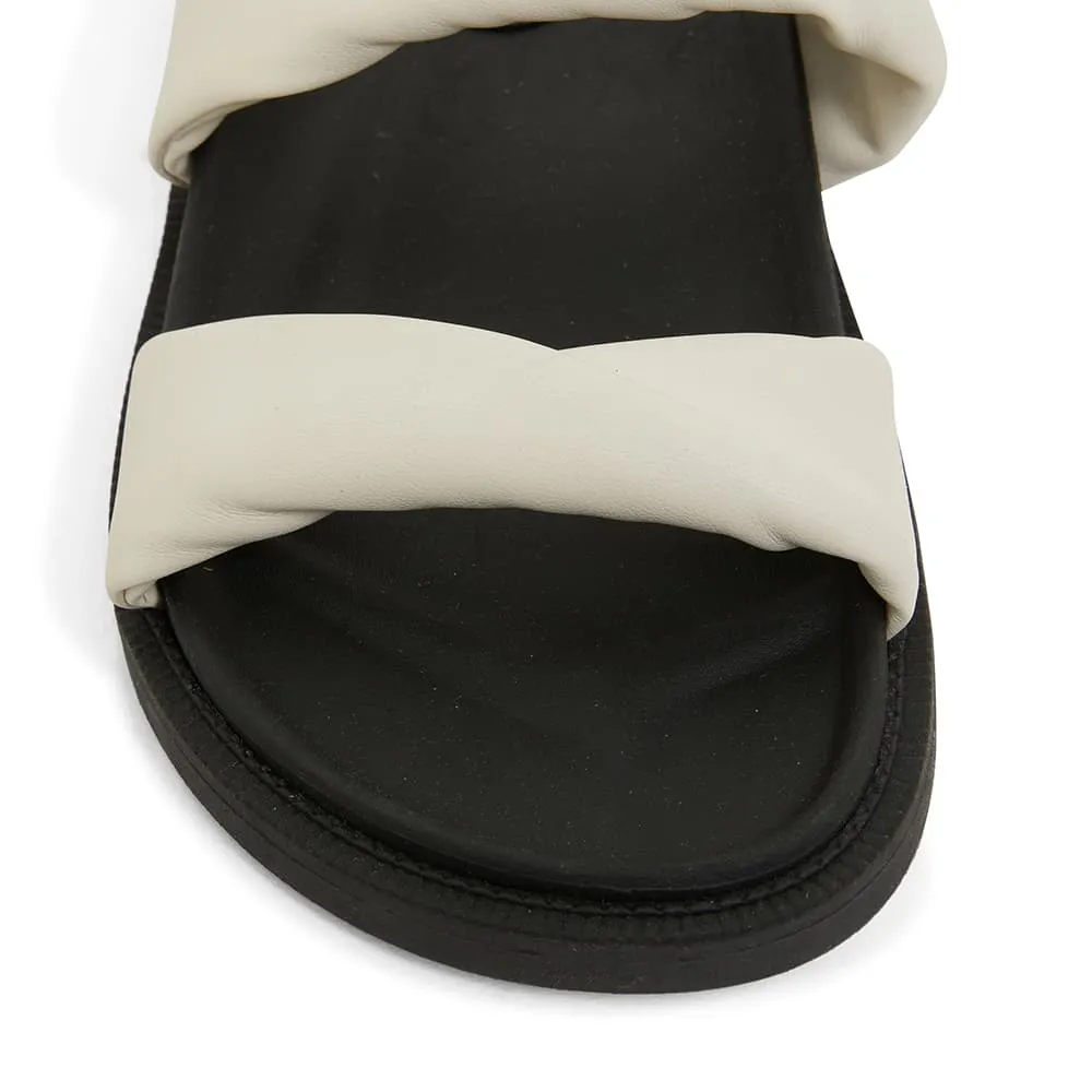 Ginny Slide in White Smooth