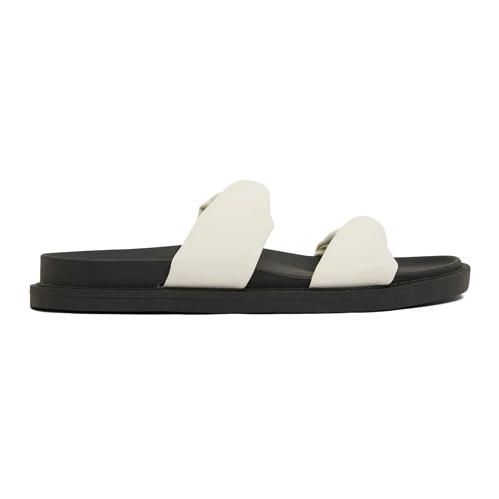 Ginny Slide in White Smooth