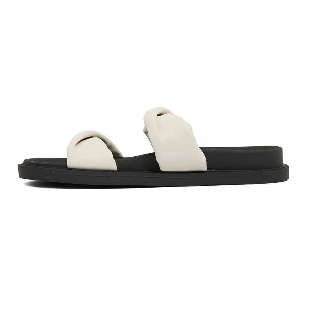 Ginny Slide in White Smooth