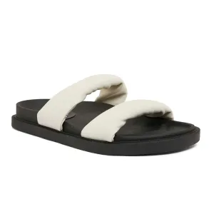 Ginny Slide in White Smooth