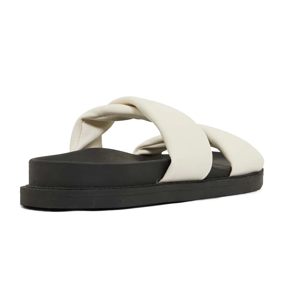 Ginny Slide in White Smooth
