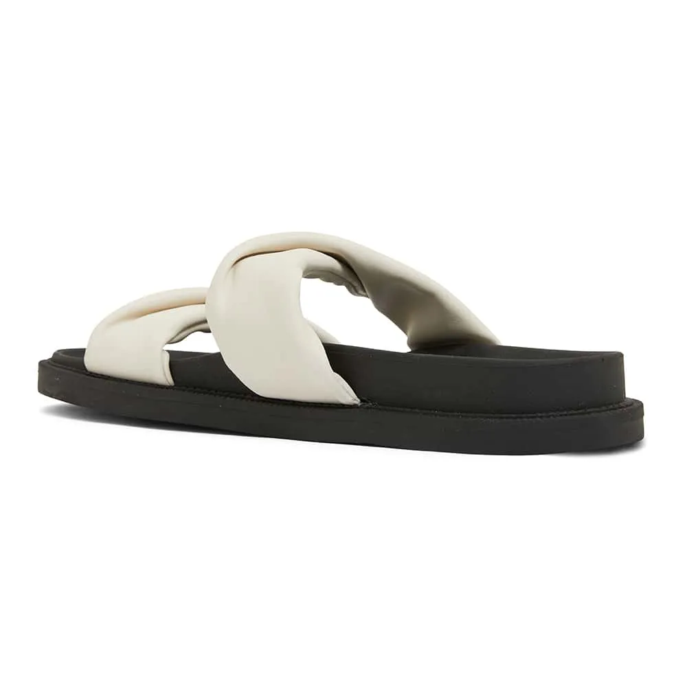 Ginny Slide in White Smooth