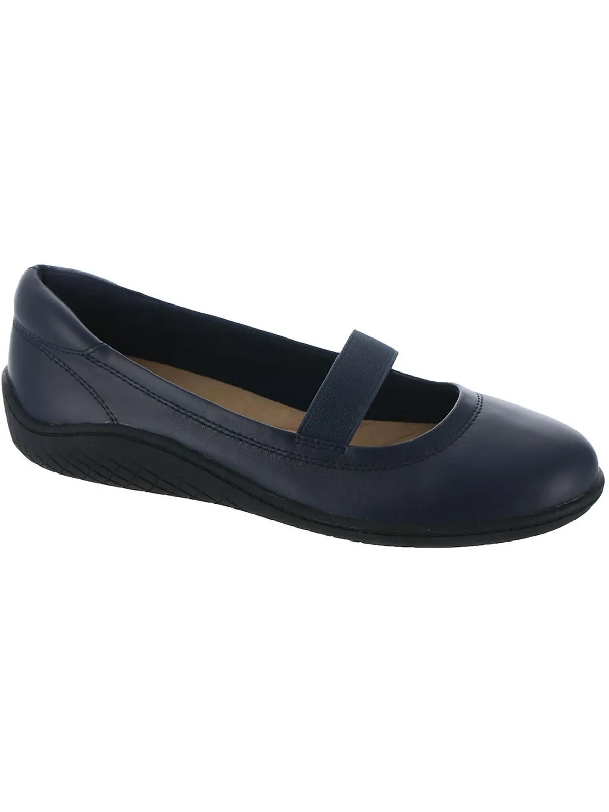 Golden  Womens Leather Slip On Mary Janes