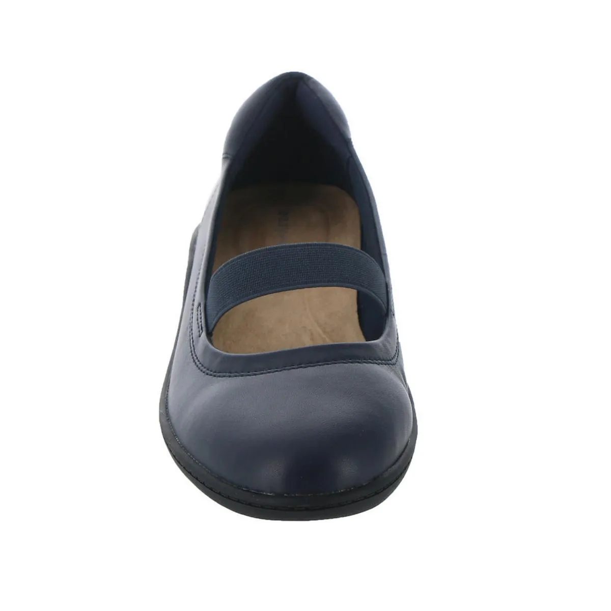 Golden  Womens Leather Slip On Mary Janes