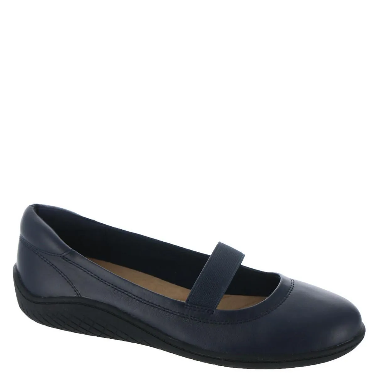 Golden  Womens Leather Slip On Mary Janes