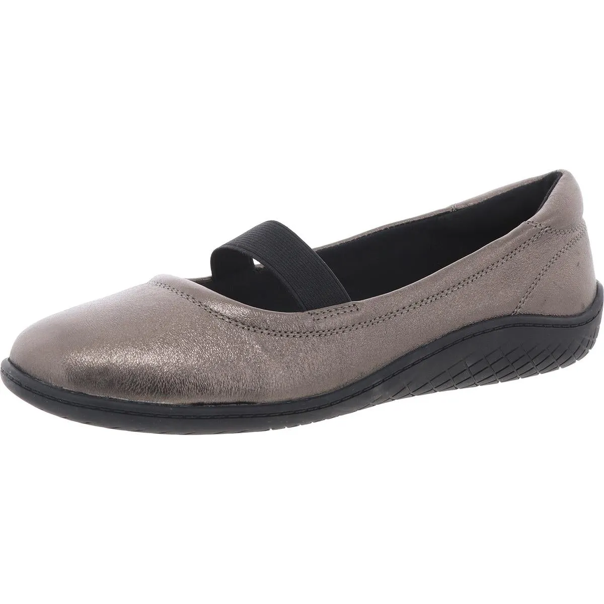 Golden  Womens Leather Slip On Mary Janes