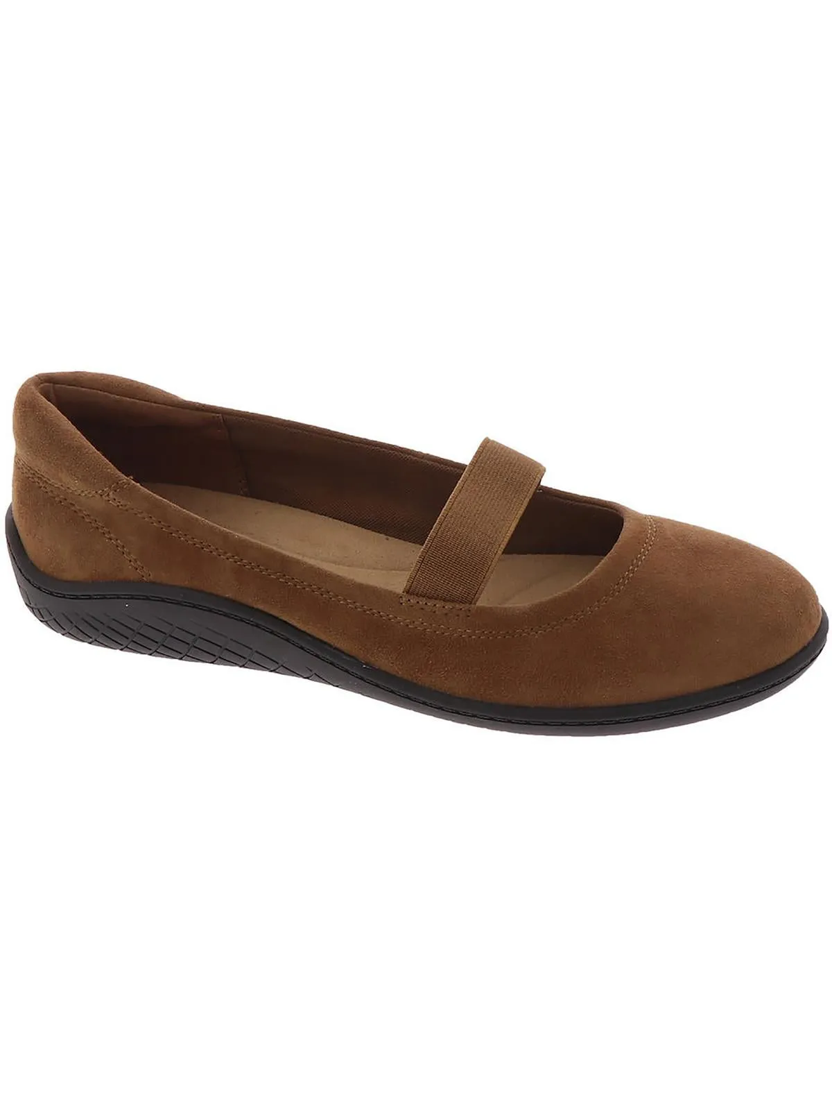 Golden  Womens Leather Slip On Mary Janes