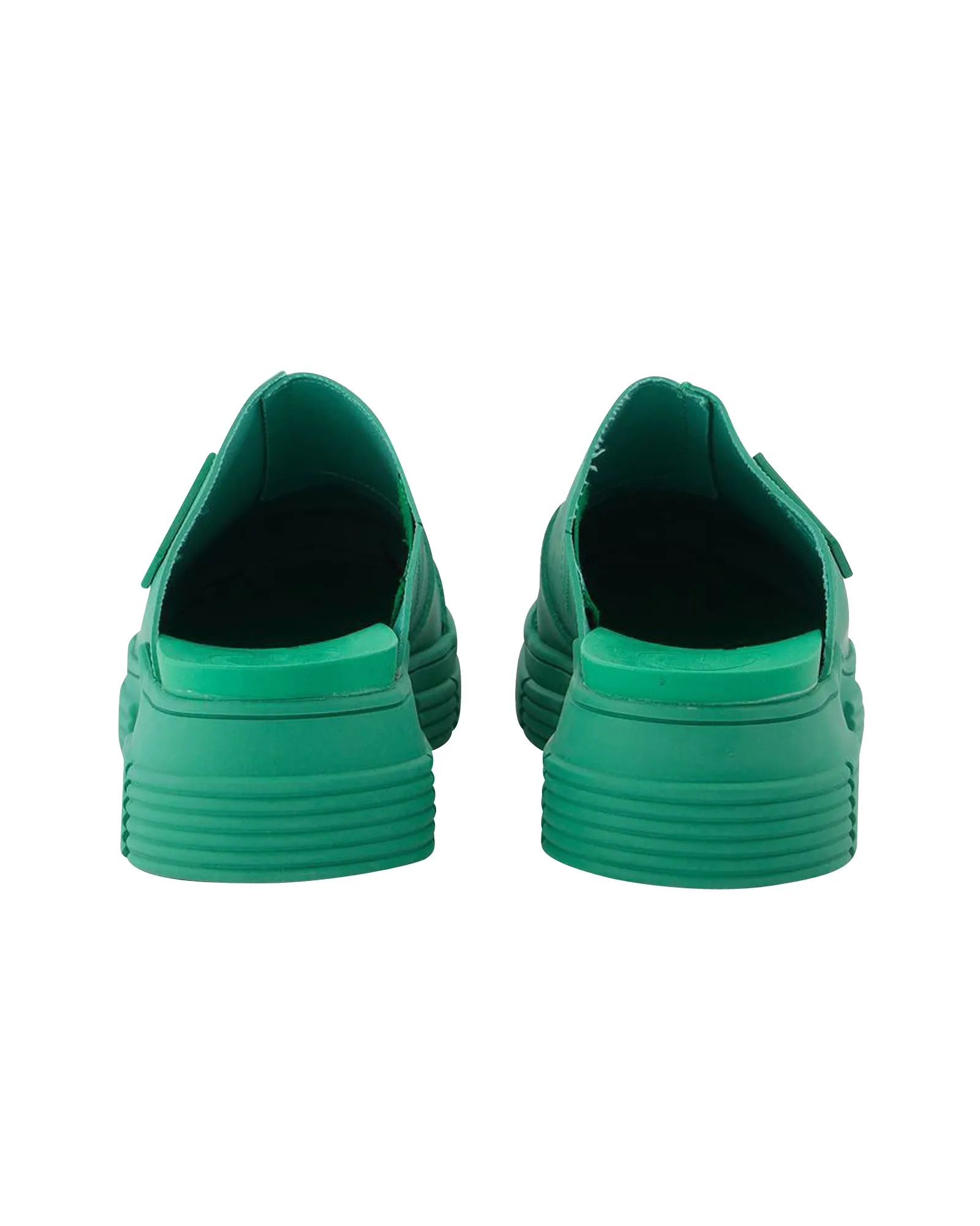 Green Recycled Rubber Retro Mules
