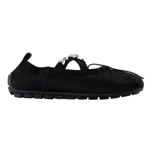 Grip Ballerinas - Simone Rocha - Satin - Black