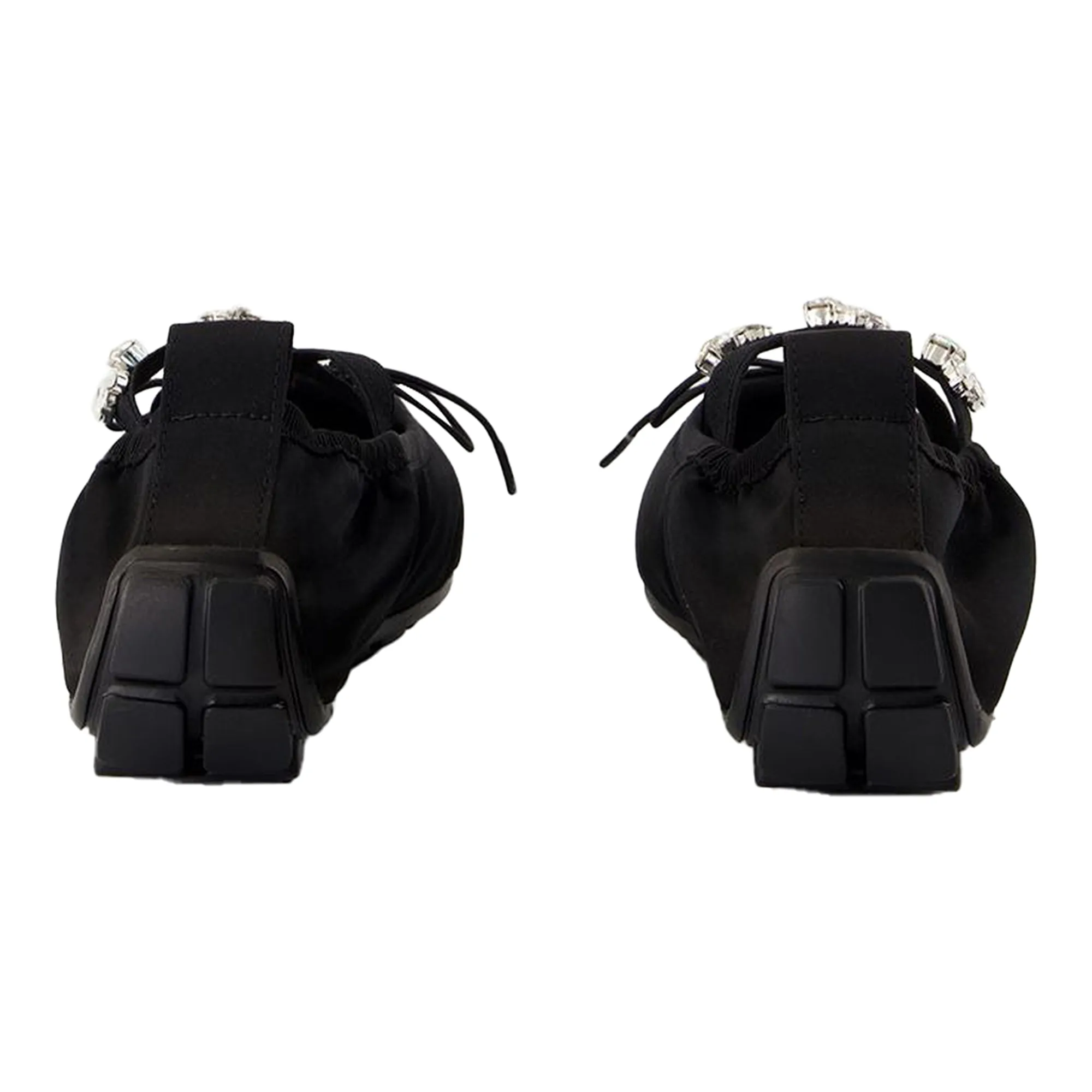 Grip Ballerinas - Simone Rocha - Satin - Black