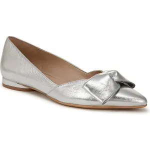 Havana-Bow Womens Bow Leather Flat Shoes
