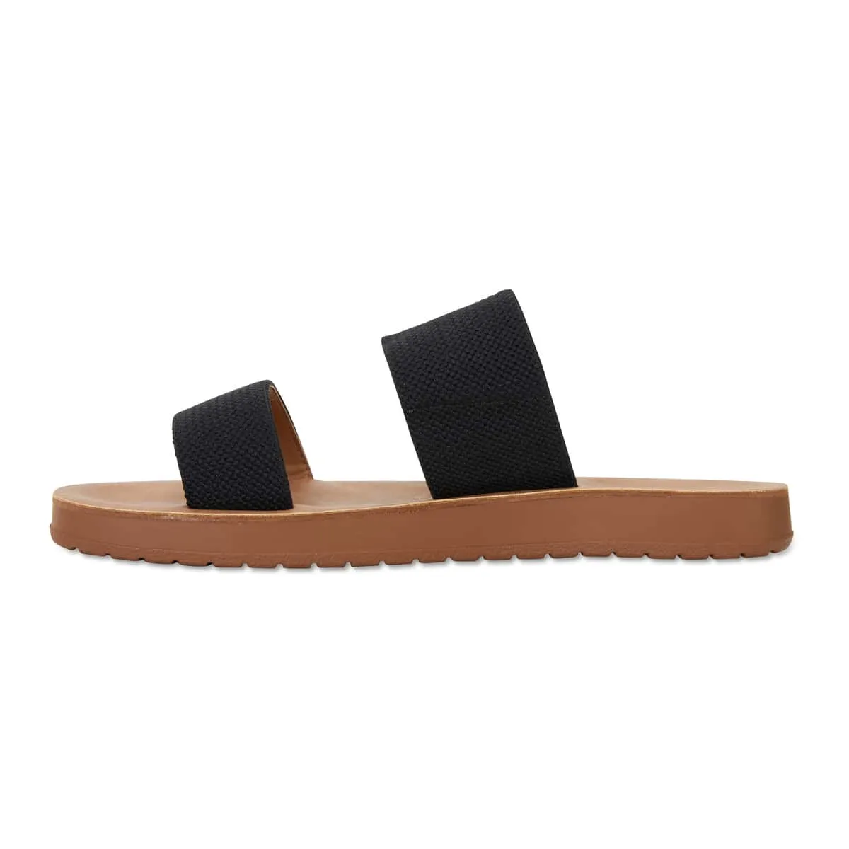 Havoc Slide in Black Fabric
