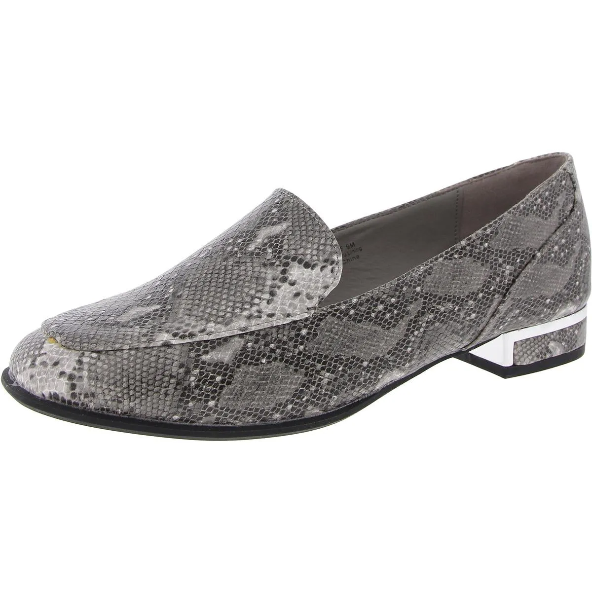 Haze Snake Womens Snake Print Faux Leather Loafers