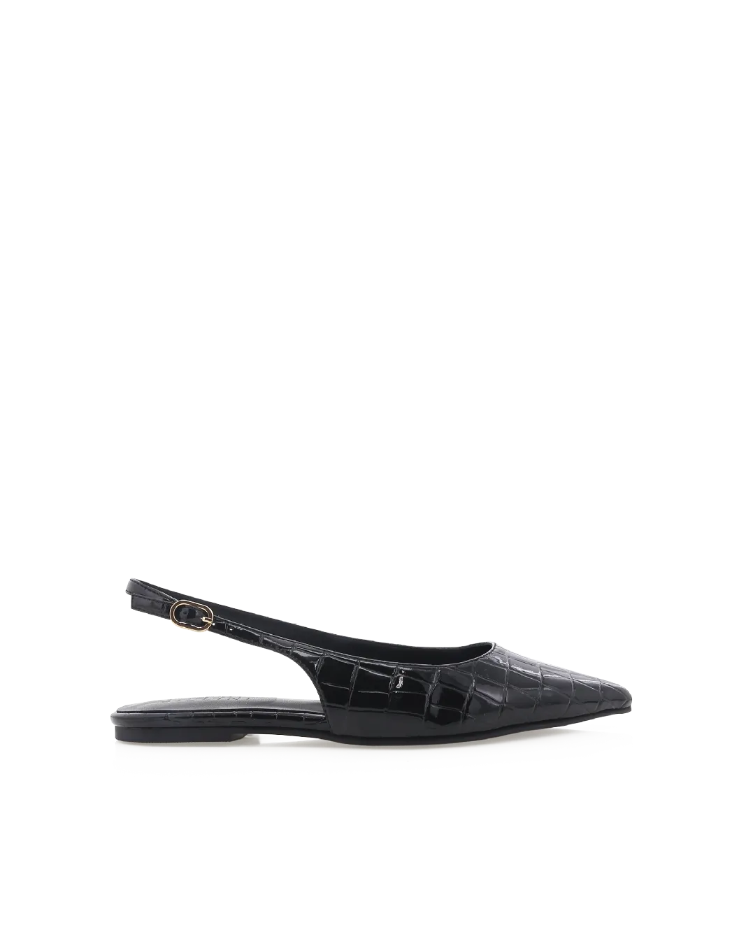 HENNA - BLACK PATENT CROC