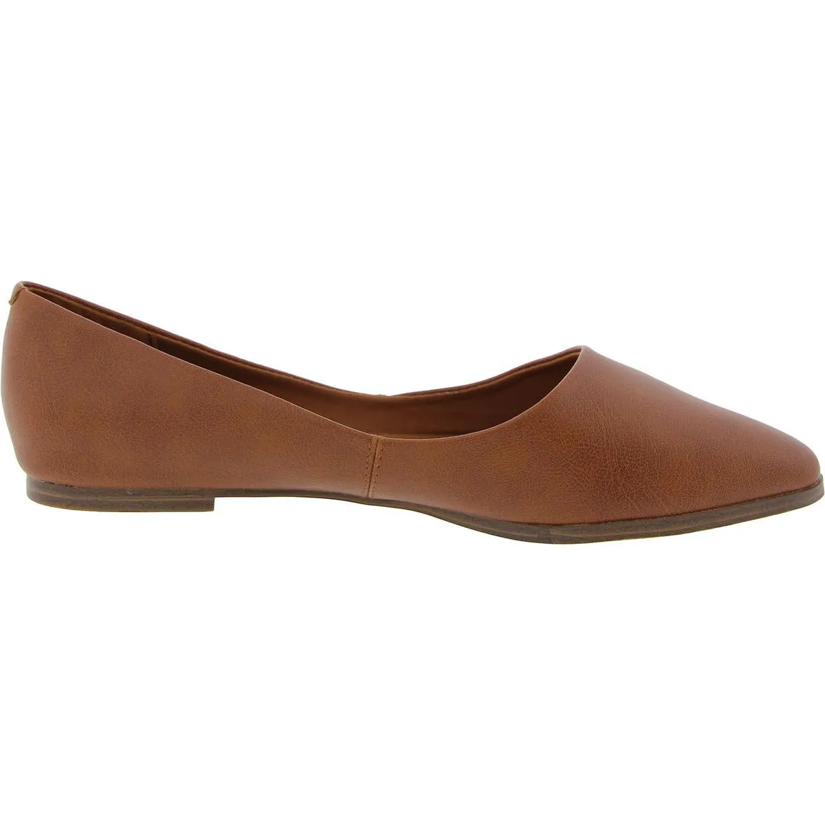 Hill 2 Womens Faux Leather Slip-On Ballet Flats