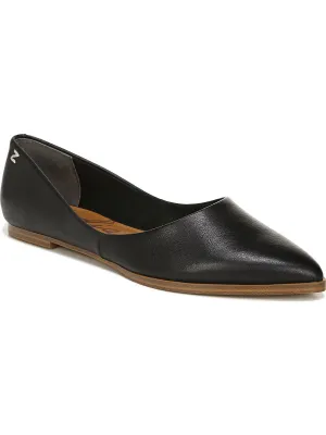 Hill 2 Womens Faux Leather Slip-On Ballet Flats