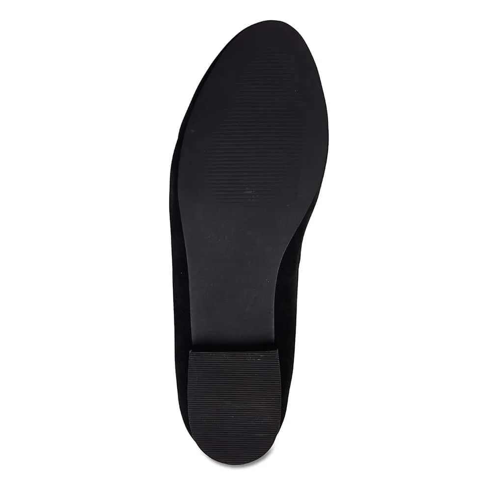 Holly Loafer in Black Suede