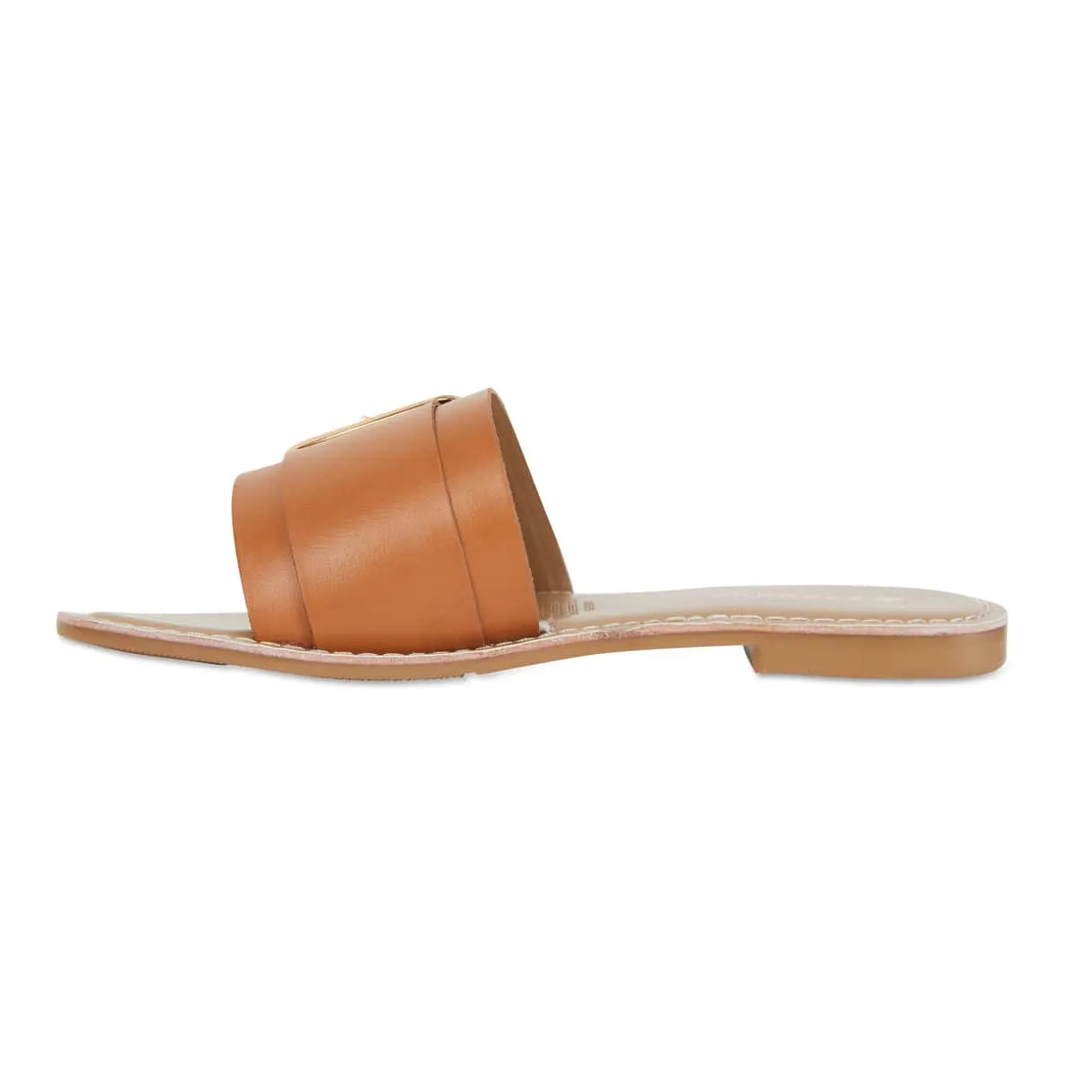 Inca Slide in Tan Smooth Smooth