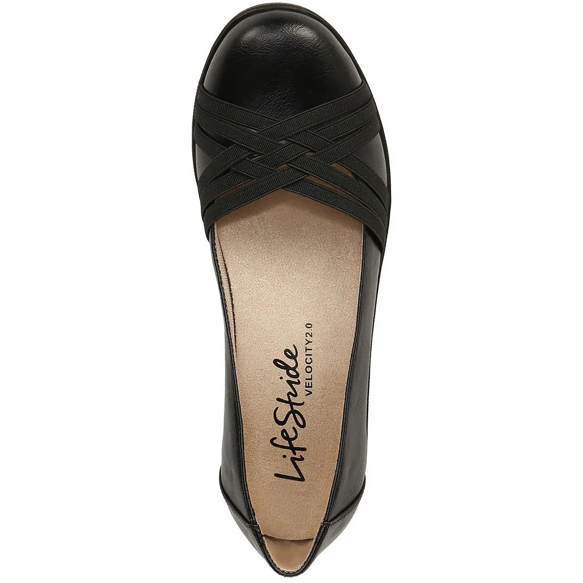 Incredible 2 Womens Faux Leather Comfort Insole Wedge Heels