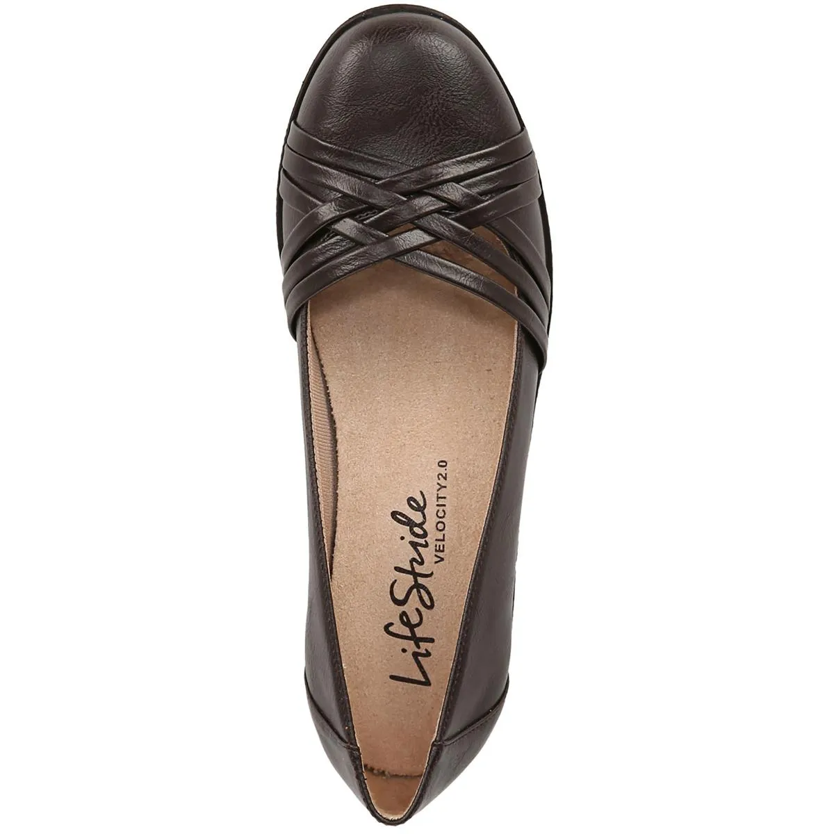 Incredible Womens Faux Leather Slip On Ballet Flats