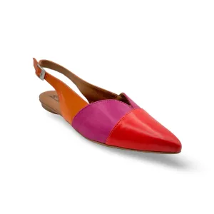 Jayden Red/Fuchisa/Orange Flat