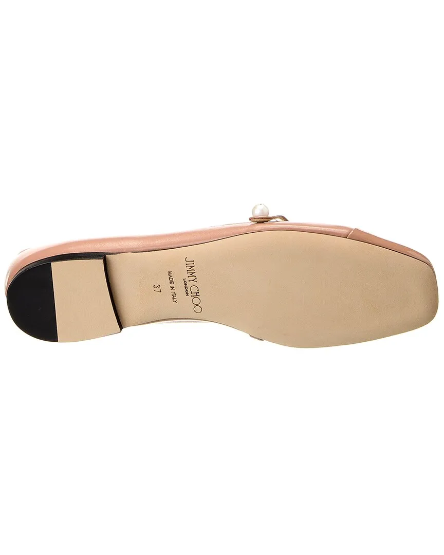 Jimmy Choo Elisa Leather & Patent Flat