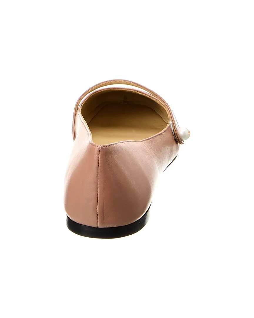 Jimmy Choo Elisa Leather & Patent Flat