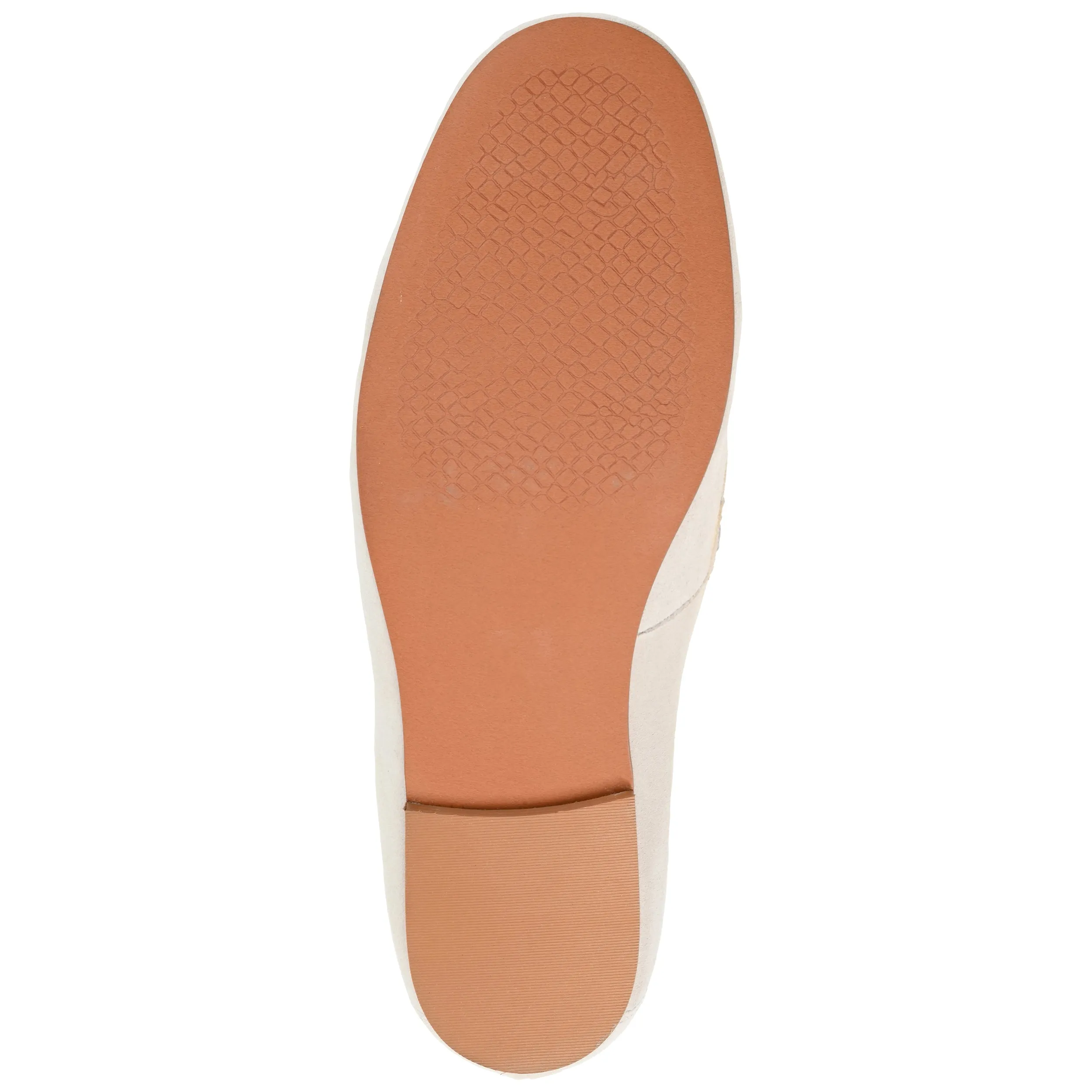 Journee Signature Womens Genuine Leather Giia Loafer Round Toe Slip On Flats
