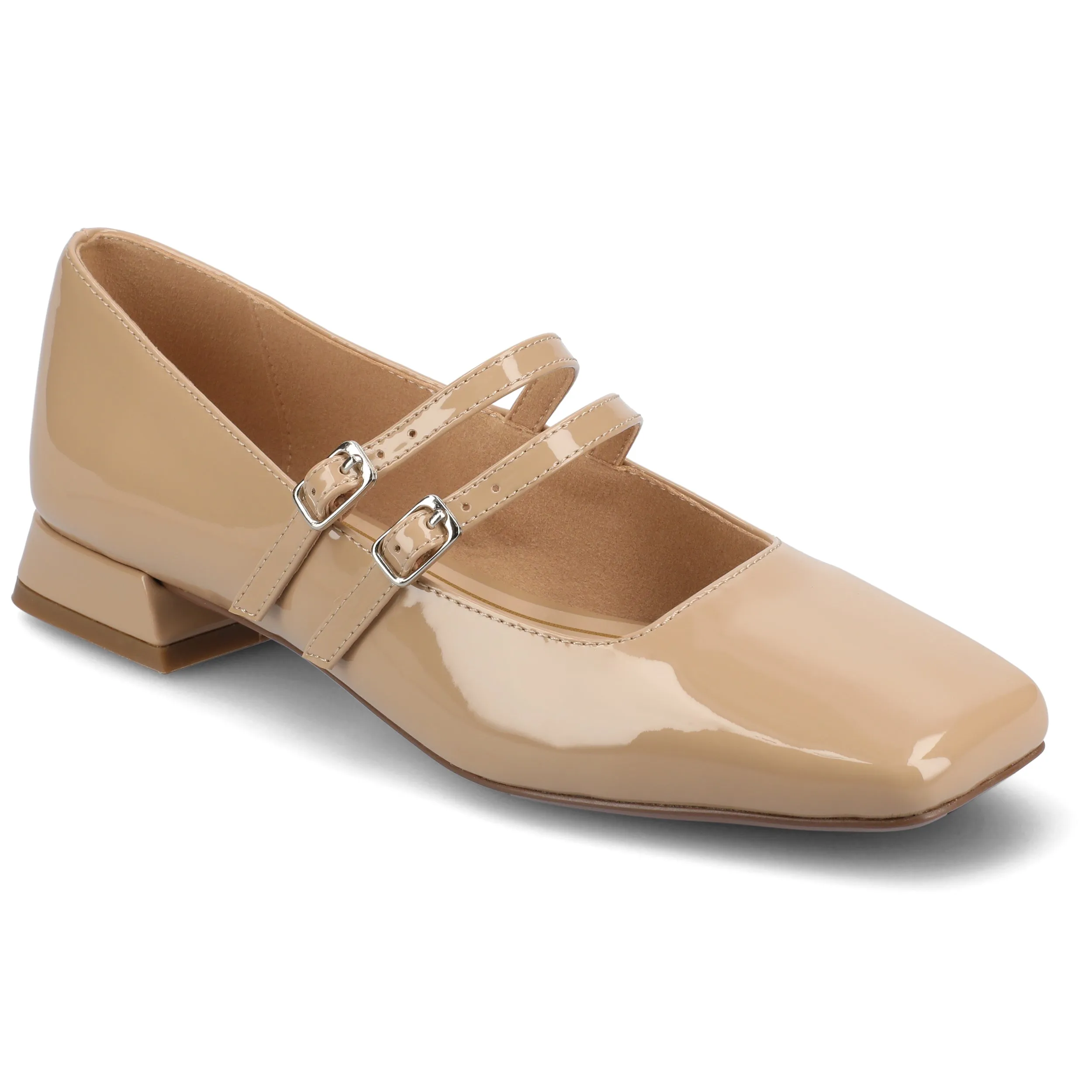 Journee Women's Gredah, Mary Jane Medium and Wide Width Dress Flats