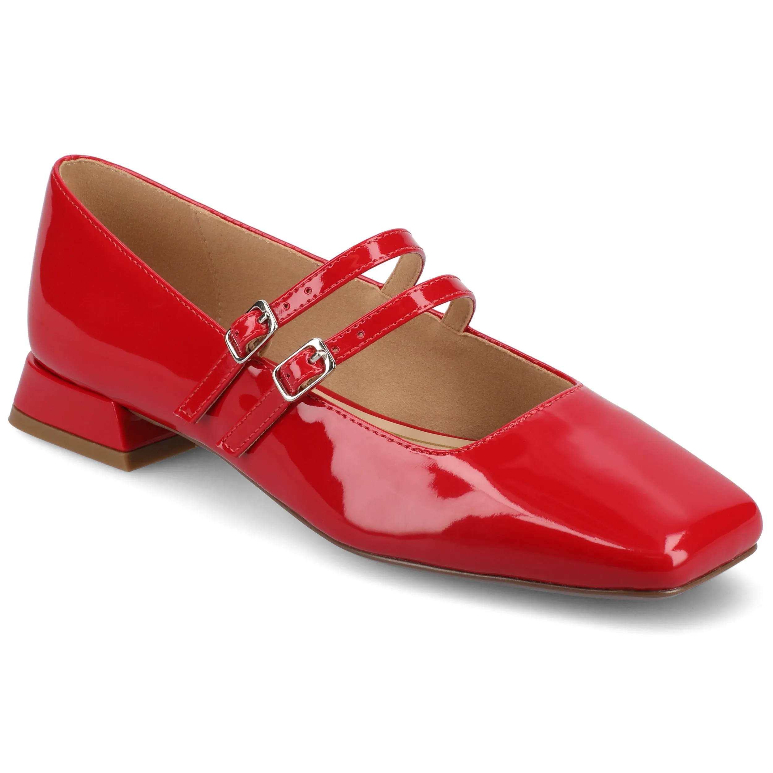 Journee Women's Gredah, Mary Jane Medium and Wide Width Dress Flats