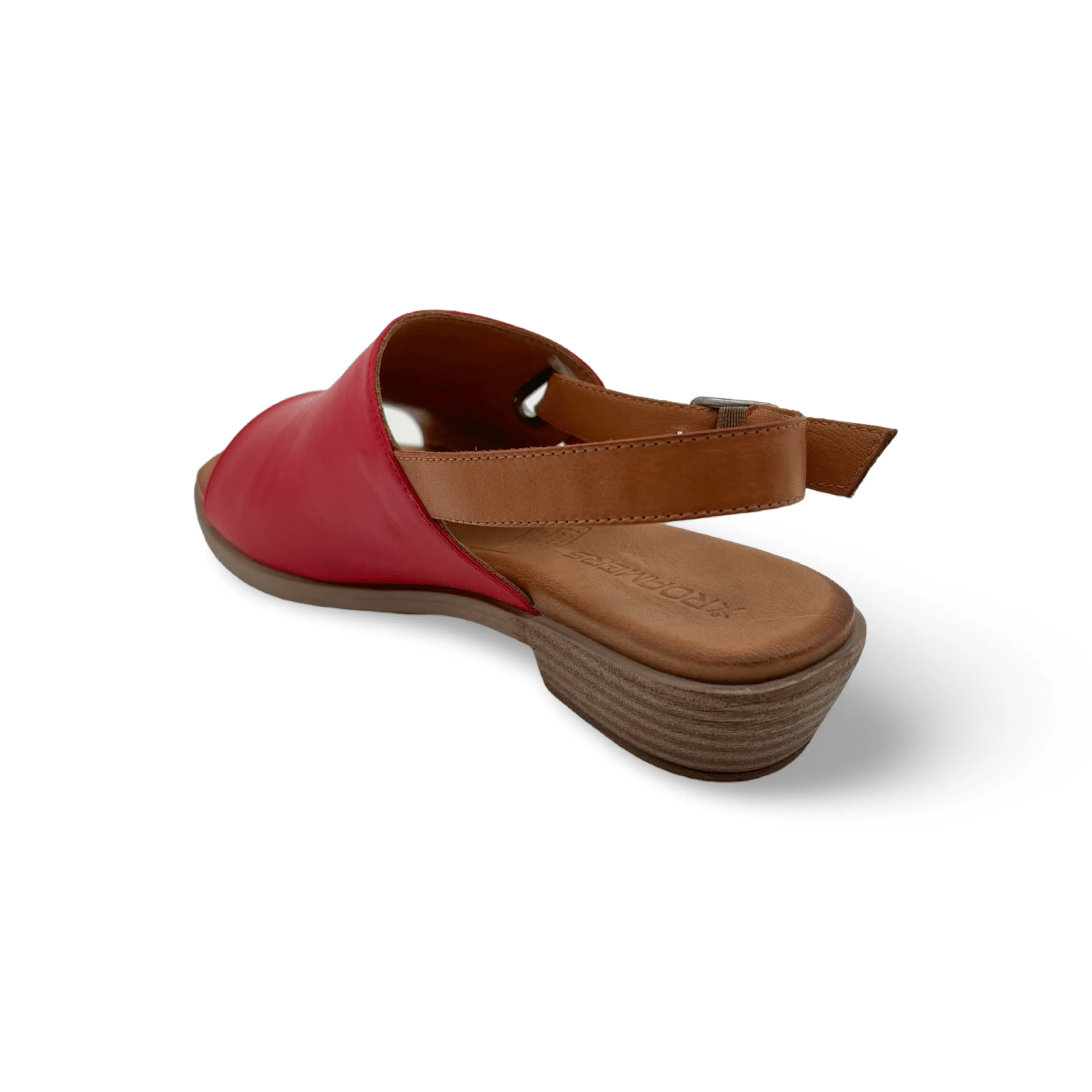 Jude Red Leather Sandal