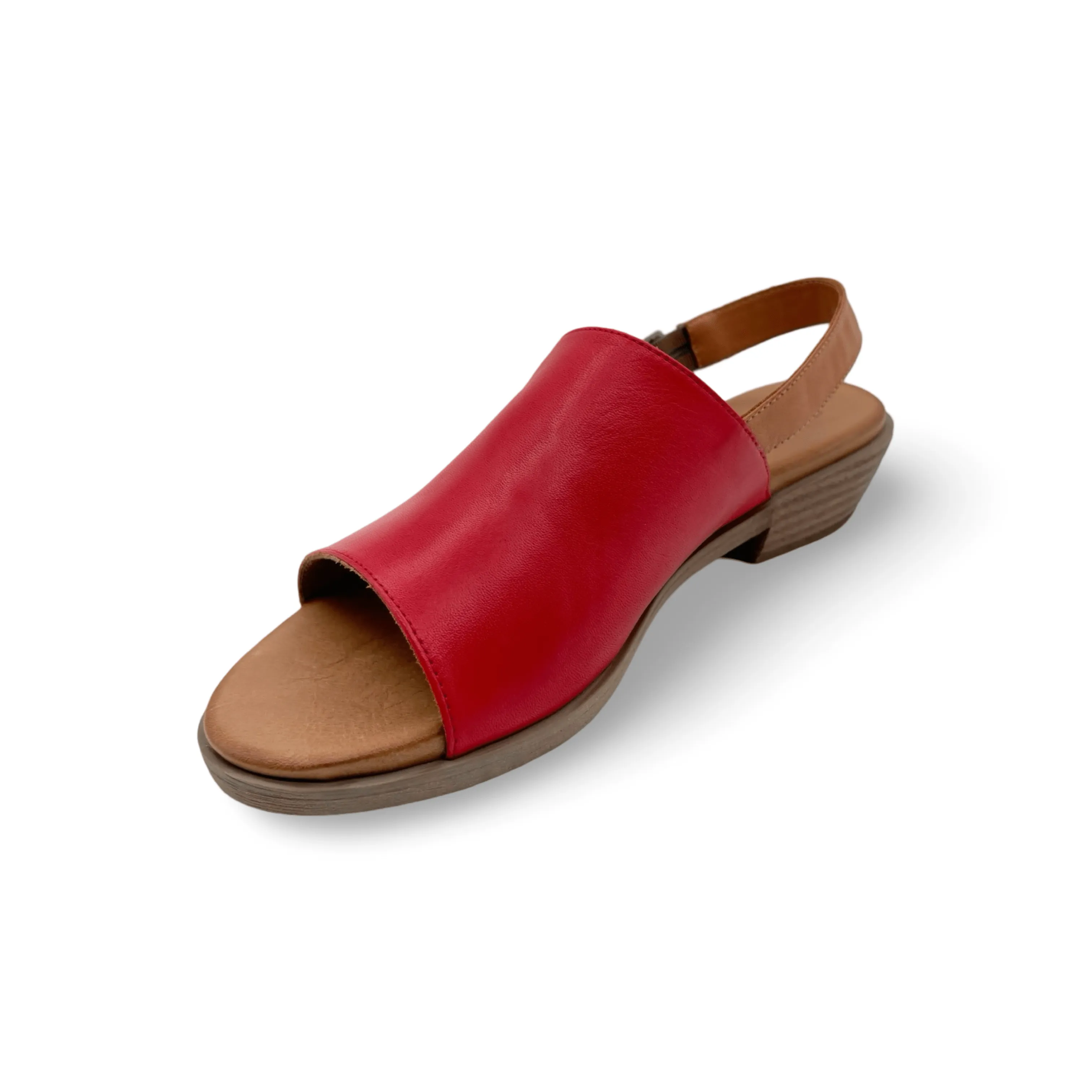 Jude Red Leather Sandal