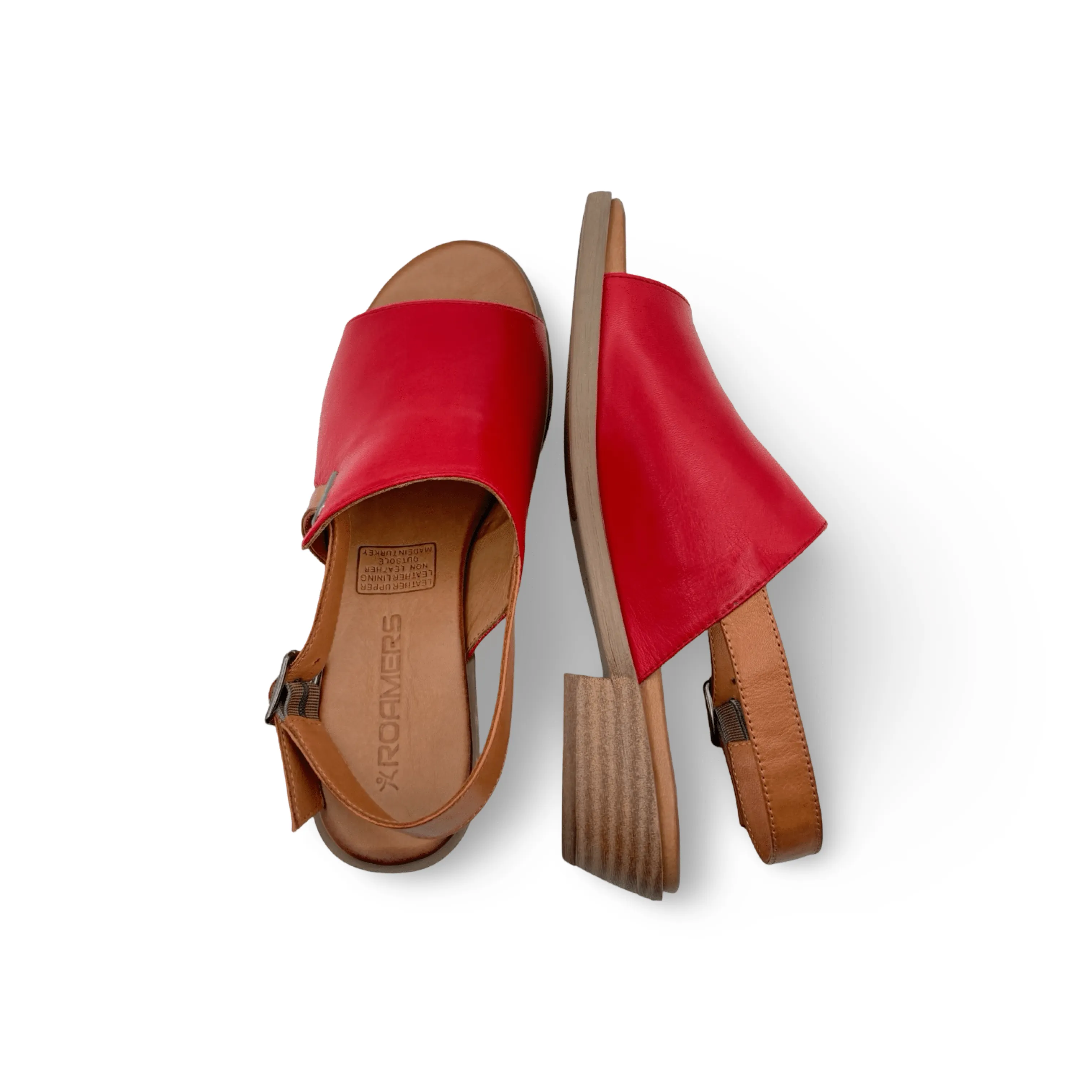 Jude Red Leather Sandal