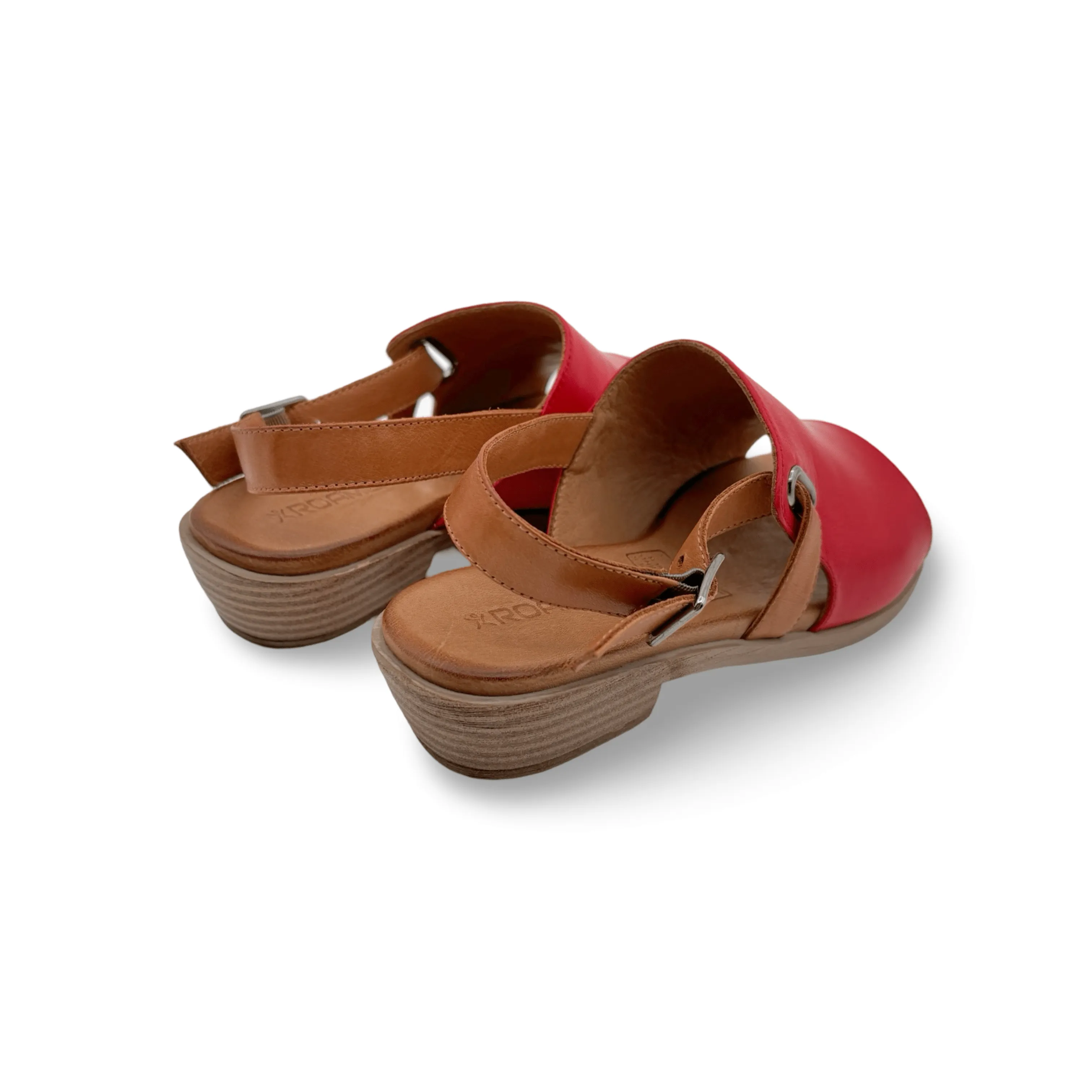 Jude Red Leather Sandal