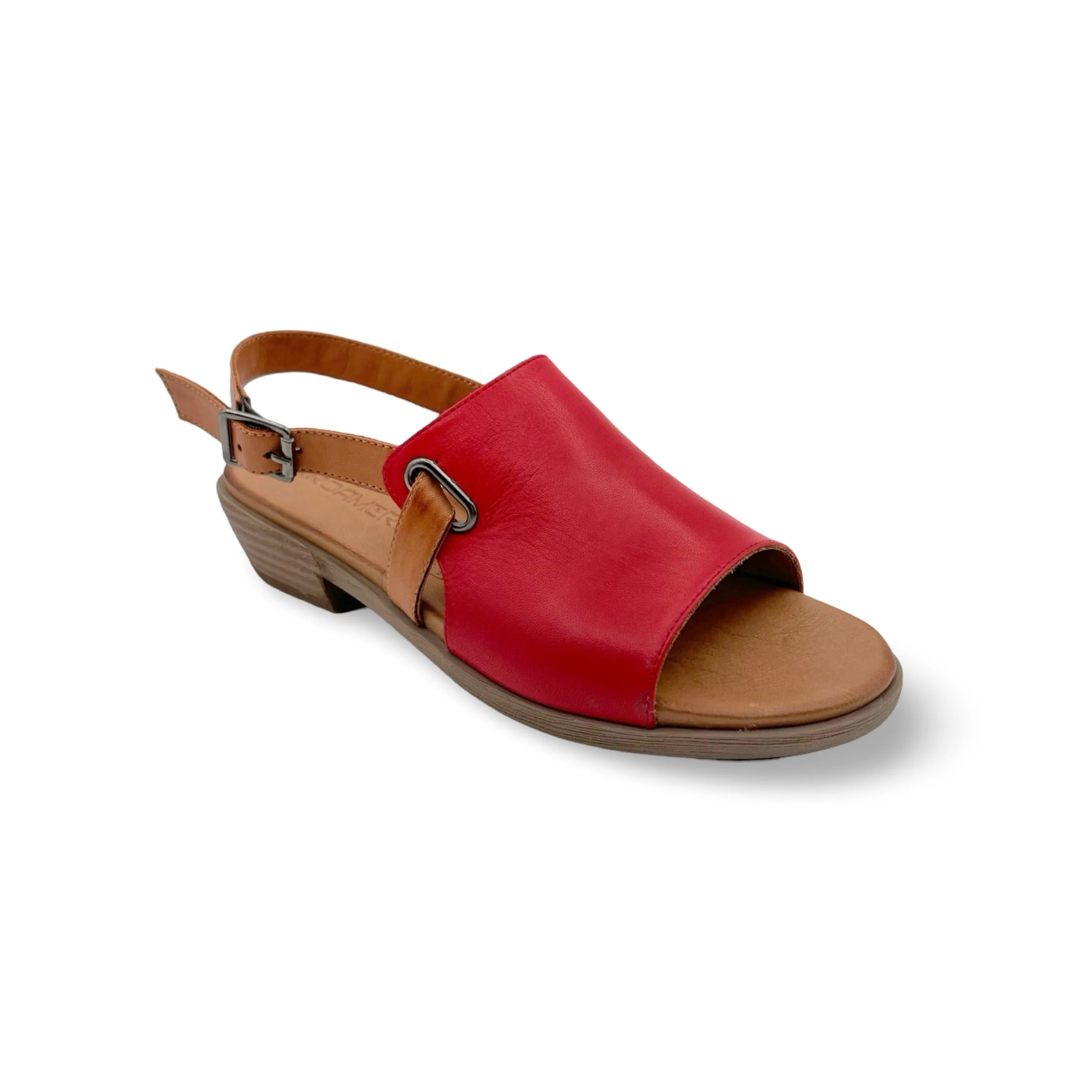 Jude Red Leather Sandal