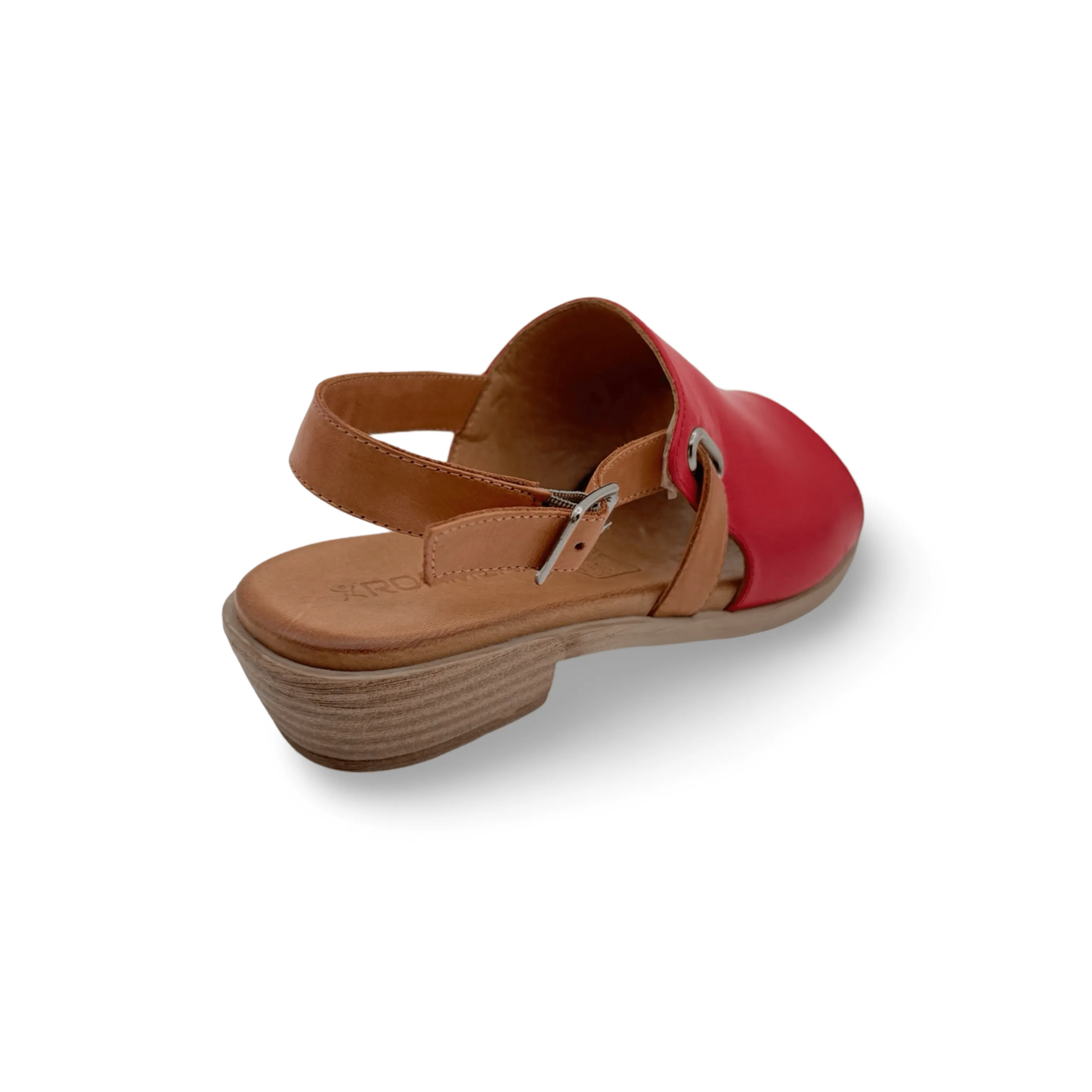 Jude Red Leather Sandal