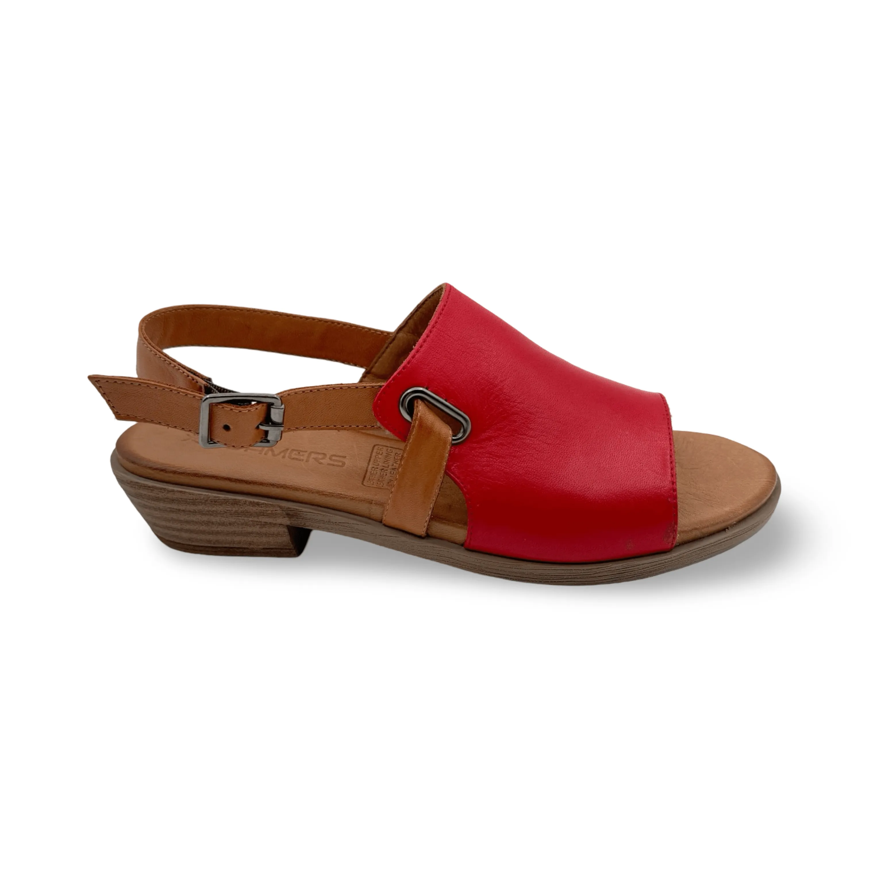 Jude Red Leather Sandal