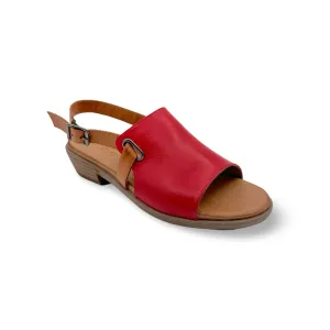 Jude Red Leather Sandal
