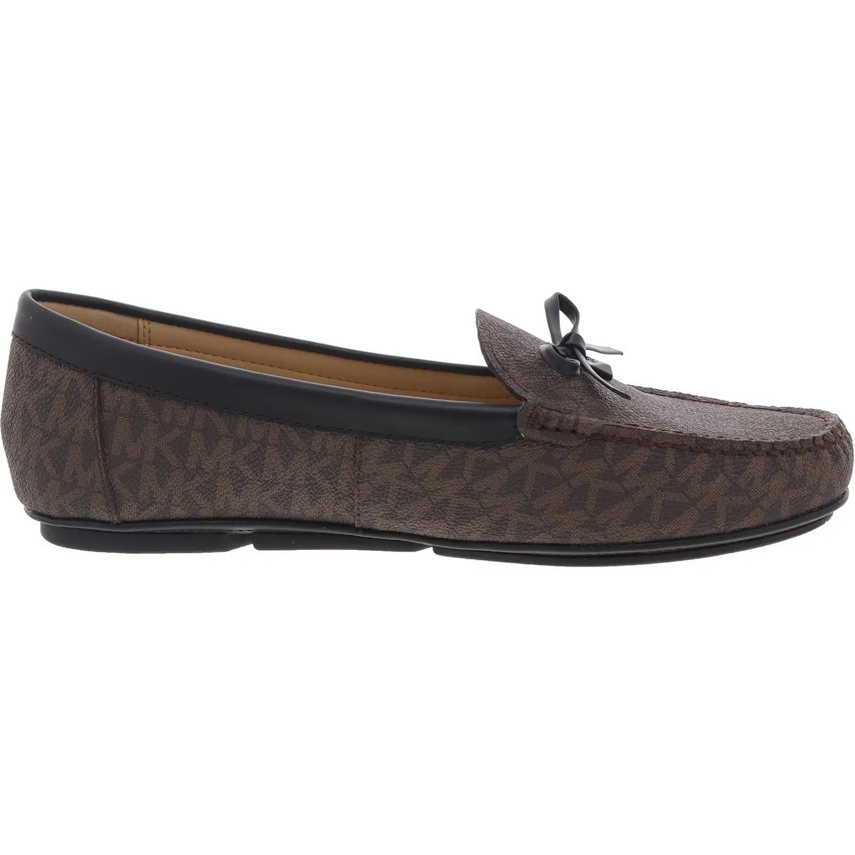 Juliette Womens Printed Faux Leather Moccasins