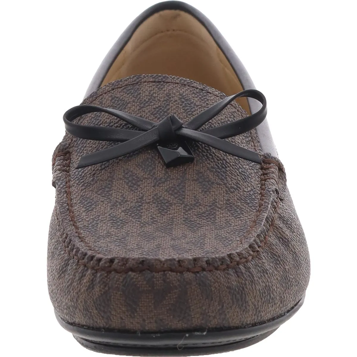 Juliette Womens Printed Faux Leather Moccasins